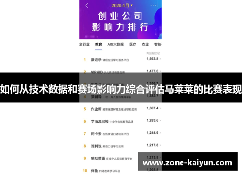 如何从技术数据和赛场影响力综合评估马莱莱的比赛表现
