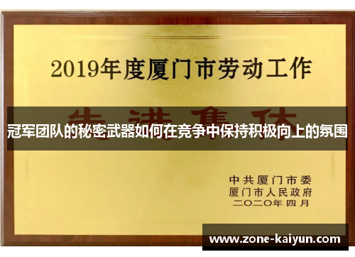 冠军团队的秘密武器如何在竞争中保持积极向上的氛围