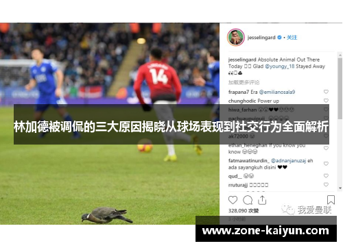 林加德被调侃的三大原因揭晓从球场表现到社交行为全面解析
